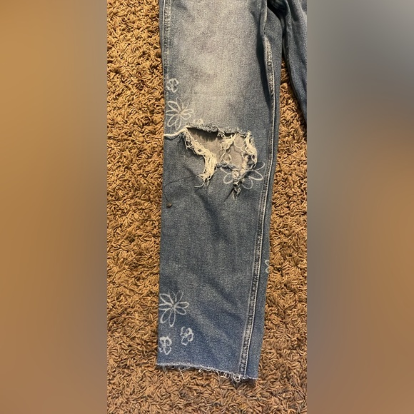 hollister jeans size 3 ultra high rise mom jeqns vintage stretch waist 26 - Picture 4 of 6